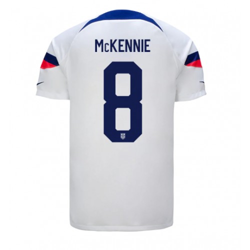 Forenede Stater Weston McKennie #8 Hjemmebanetrøje VM 2022 Kort ærmer